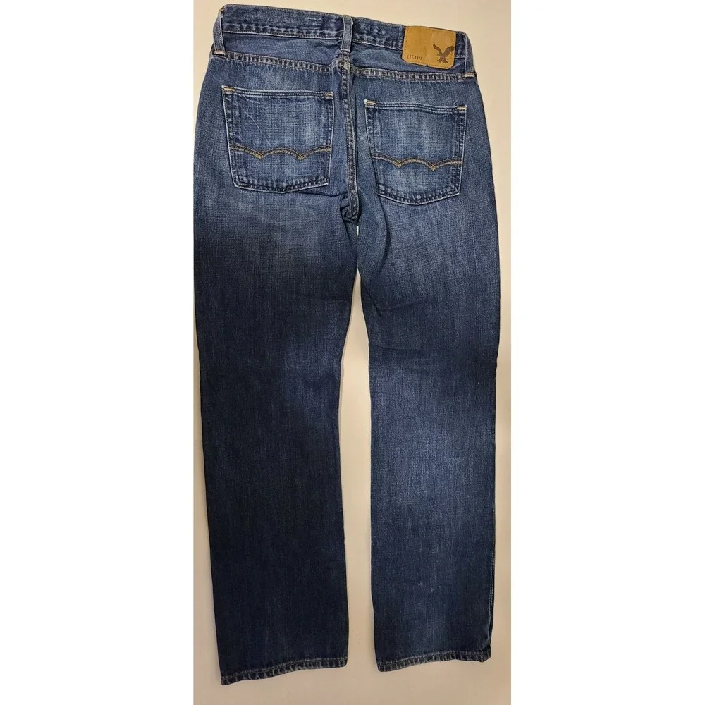 American‎ Eagle Mens 2569 Jeans Slim Straight Blue 29 x 30 Excellent Condition